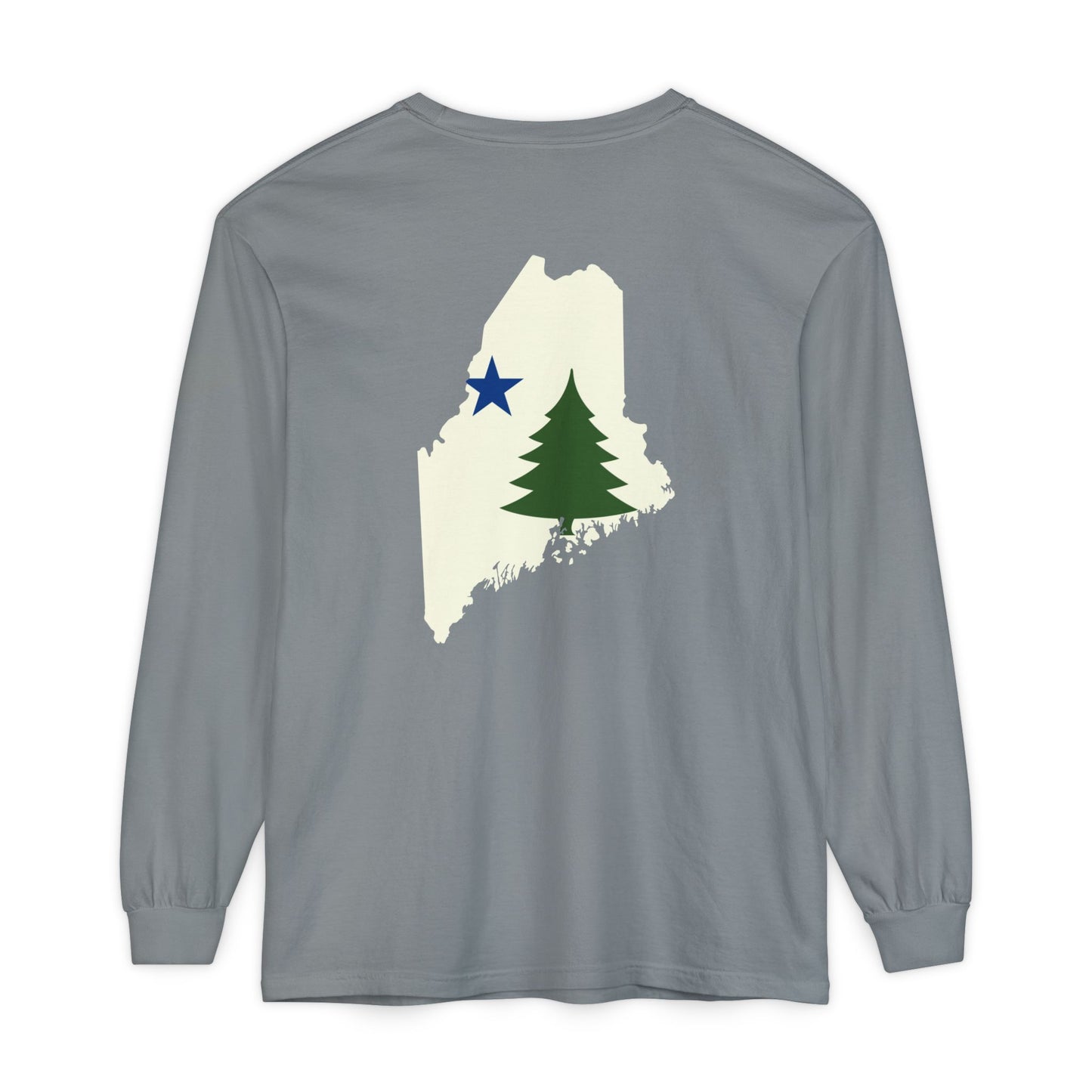 1901 Old Maine Flag State Comfort Colors Unisex Garment-dyed Long Sleeve T-Shirt