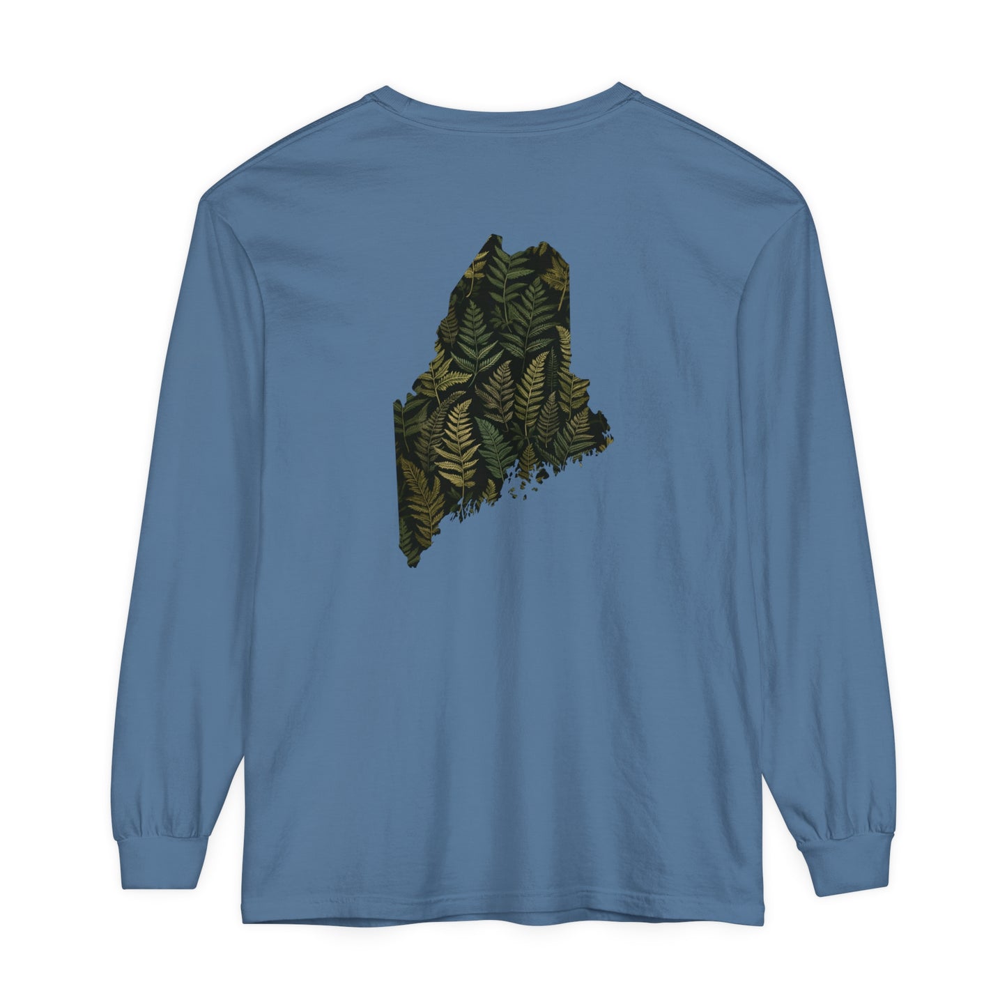 Maine Ferns Comfort Colors Unisex Garment-dyed Long Sleeve T-Shirt