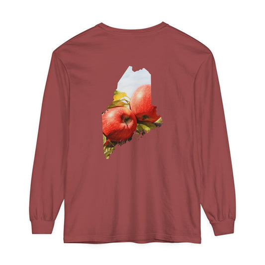 Maine Apples Comfort Colors Unisex Garment-dyed Long Sleeve T-Shirt