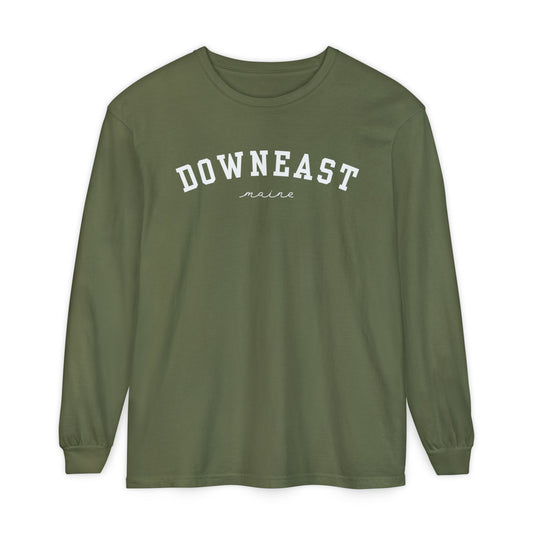 Downeast Maine 100% Cotton Long Sleeve T-Shirt