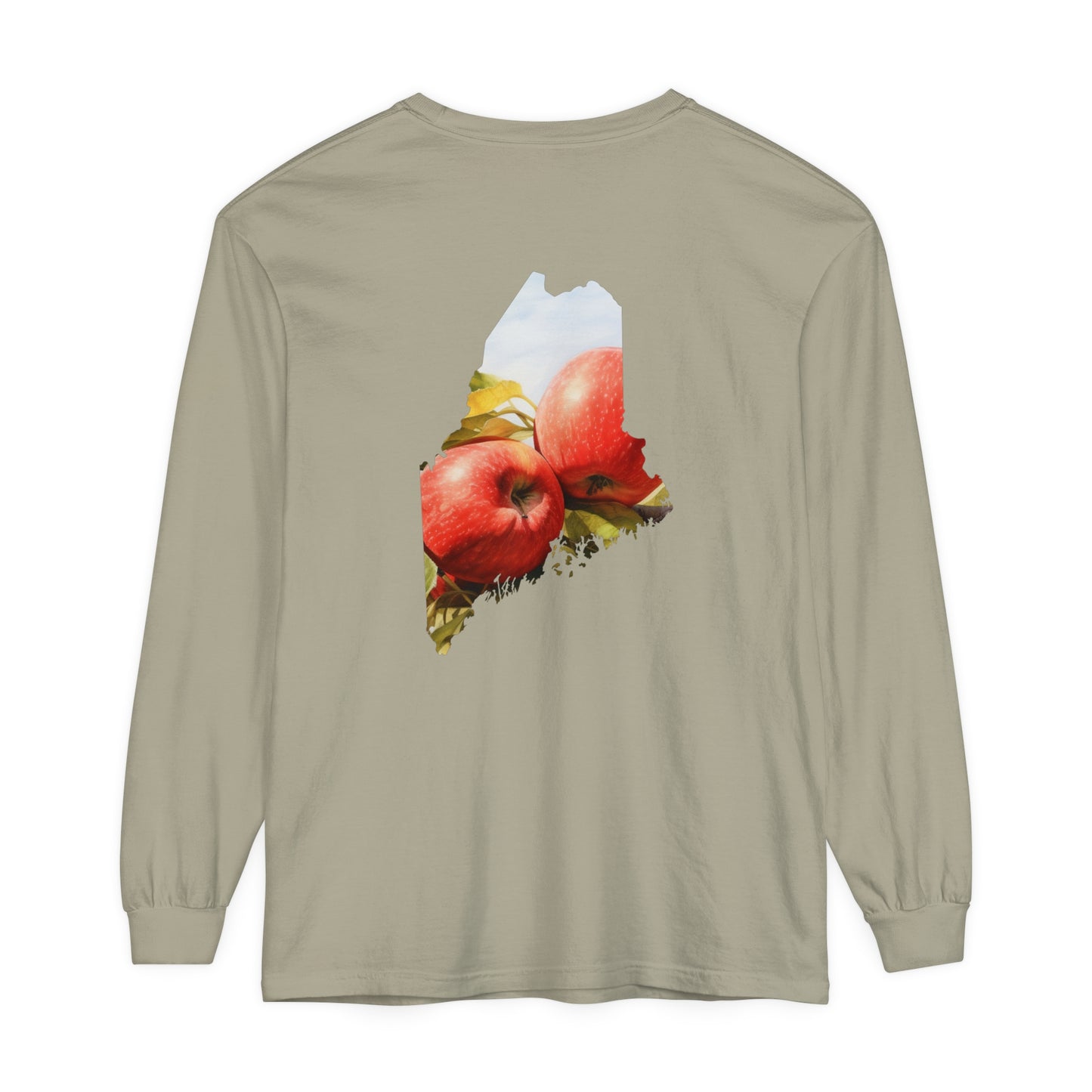 Maine Apples Comfort Colors Unisex Garment-dyed Long Sleeve T-Shirt