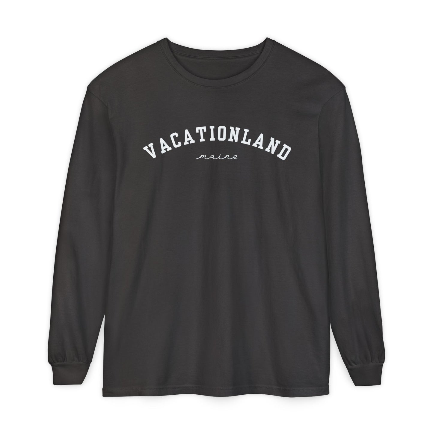 Vacationland Maine 100% Cotton Long Sleeve T-Shirt