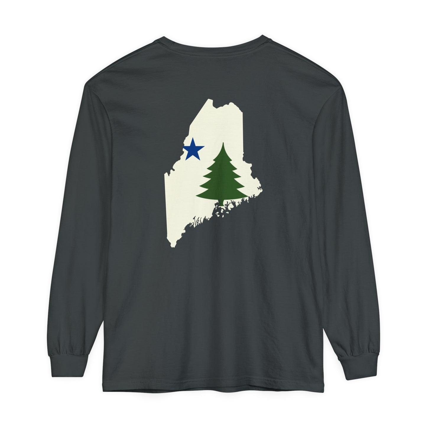 1901 Old Maine Flag State Comfort Colors Unisex Garment-dyed Long Sleeve T-Shirt