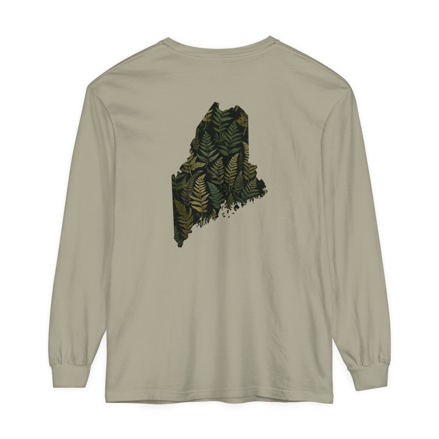 Maine Ferns Comfort Colors Unisex Garment-dyed Long Sleeve T-Shirt