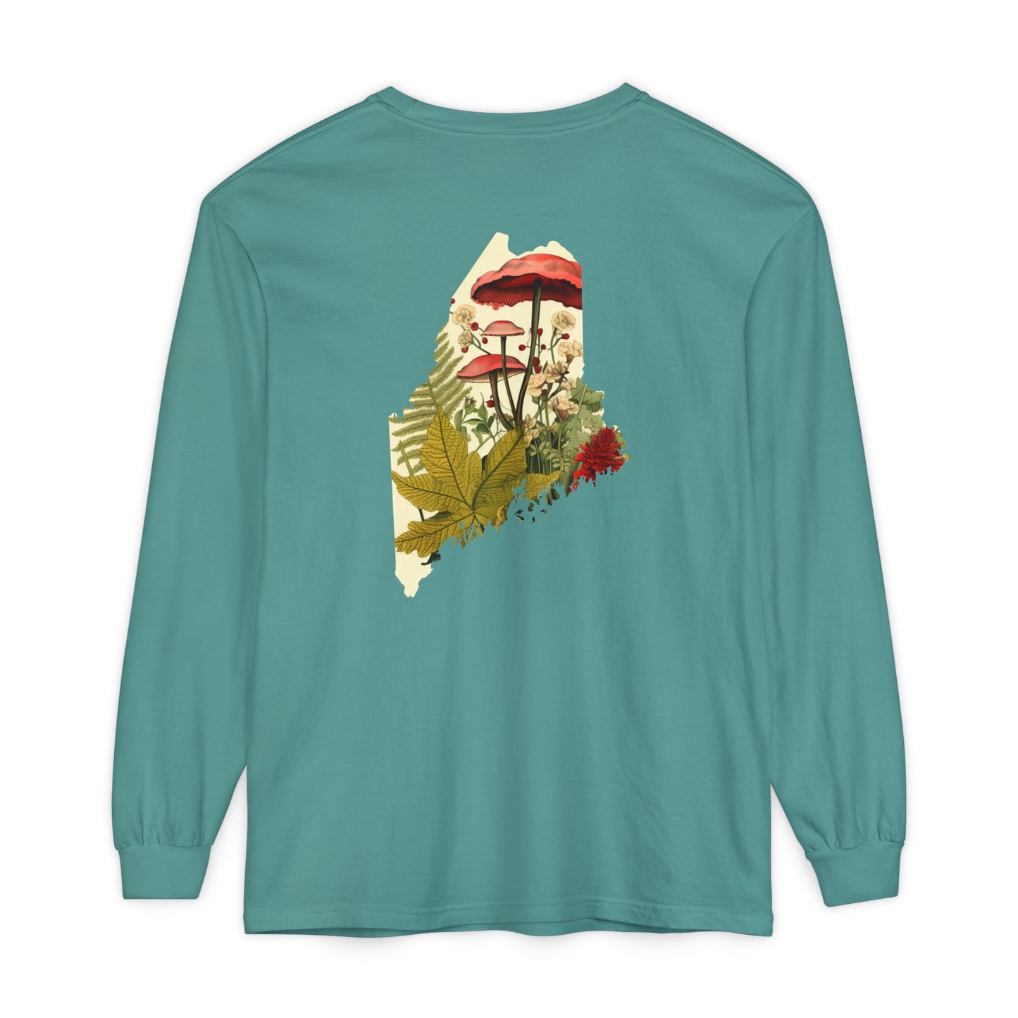 The Forager Maine State 100% Cotton Long Sleeve T-Shirt
