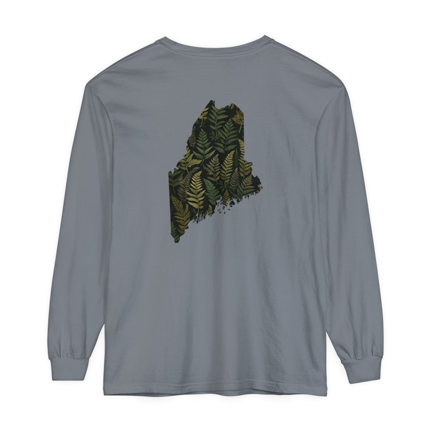 Maine Ferns Comfort Colors Unisex Garment-dyed Long Sleeve T-Shirt